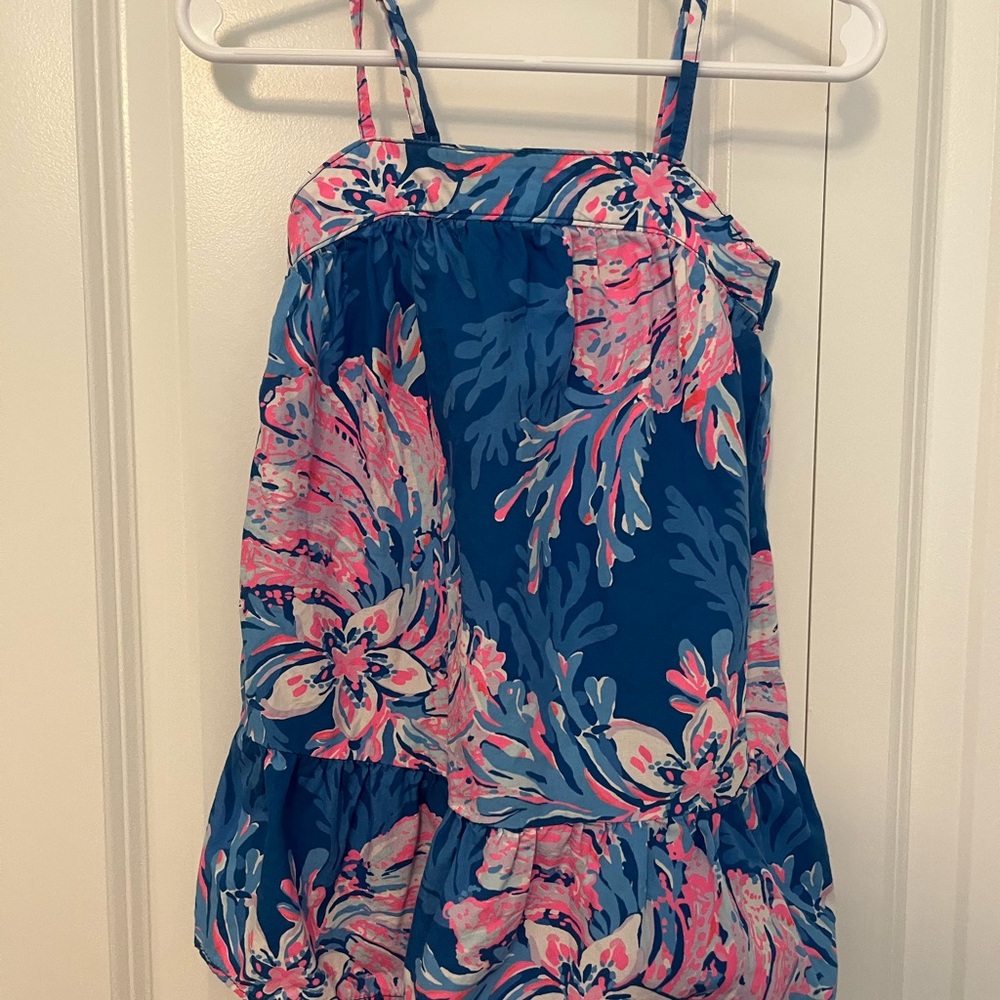 Lilly Pulitzer Blue and Pink Patterned Dress